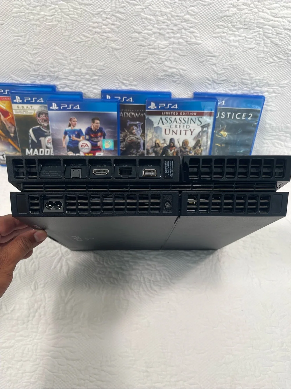 Sony PS4 Console in Black with PlayStation Logo
